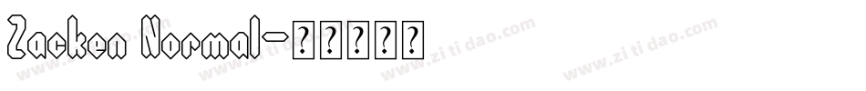 Zacken Normal字体转换